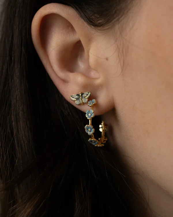 Fable Forget-Me-Not Stud Hoops - Image 4