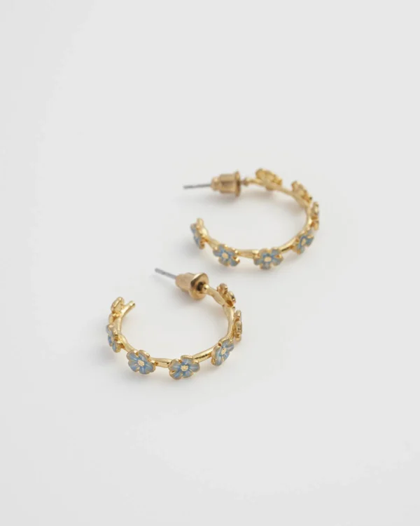Fable Forget-Me-Not Stud Hoops - Image 3